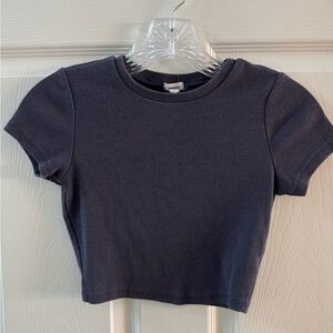 Garage Gray Cropped Top